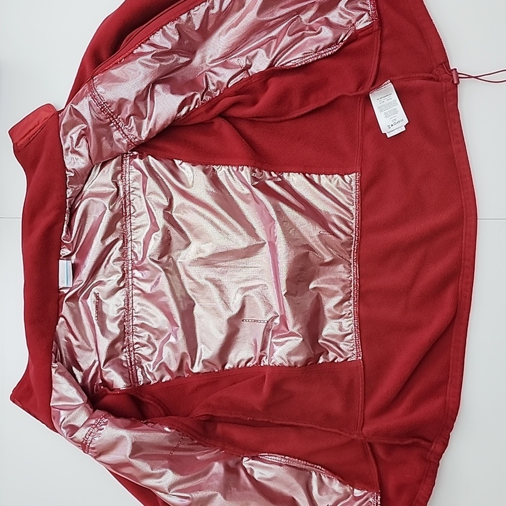 Columbia Women's Classic Fit Omni-Shield Basin Butte Fleece Jacket Red M - Picture 12 of 16